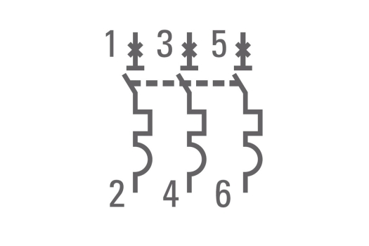 Автоматический выключатель 3P 1,6А (C) 4,5kA ВА 47-63 EKF PROxima