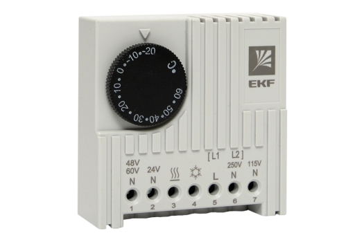 Термостат NO/NC (охлаждение/обогрев) на DIN-рейку 5-10A 230В IP20 EKF PROxima