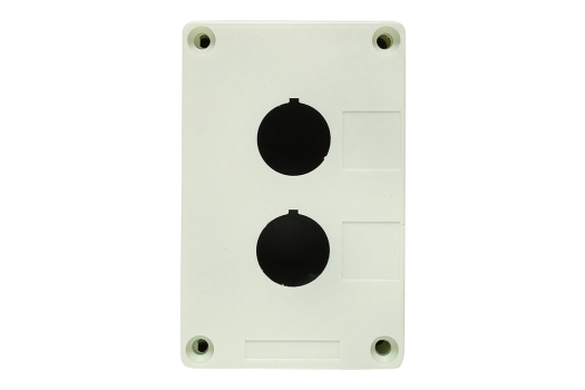 Корпус КП102 пластиковый 2 кнопки белый EKF PROxima