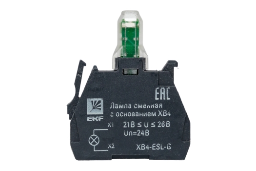 Лампа сменная c основанием XB4 зеленая 24В EKF PROxima