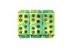 Клемма распределительная КСР с двойным винтом 2x35/2x25 желто-зеленая EKF PROxima
