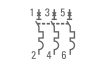 Автоматический выключатель 3P 2,5А (C) 4,5kA ВА 47-63 EKF PROxima