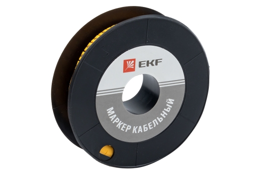 Маркер кабельный 2,5 мм2 "2" (1000 шт.) (ЕС-1) EKF PROxima (200уп)