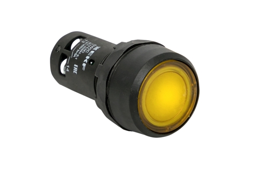 Кнопка SW2C-10D с подсветкой желтая NO EKF PROxima (10шт)