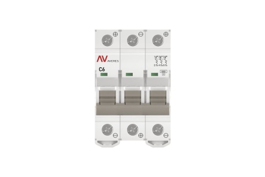Выключатель автоматический AV-6 DC 3P 6A (C) 6kA EKF AVERES