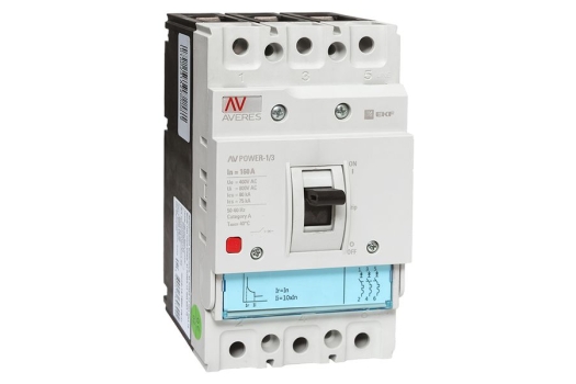 Автоматический выключатель AV POWER-1/3 160А 80kA TR EKF AVERES
