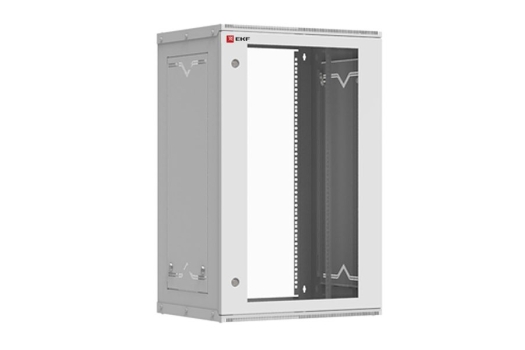 Шкаф телекоммуникационный настенный разборный 18U (600х450) дверь стекло, Astra серия EKF PROxima