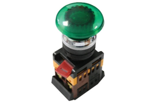 Кнопка AELA-22 зеленая с подсветкой NO+NC 24В EKF PROxima (200шт)