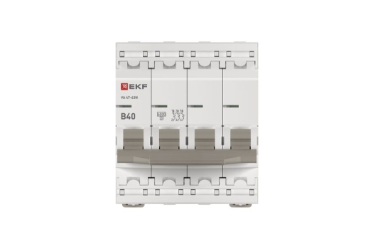 Автоматический выключатель 4P 40А (B) 6кА ВА 47-63N EKF PROxima