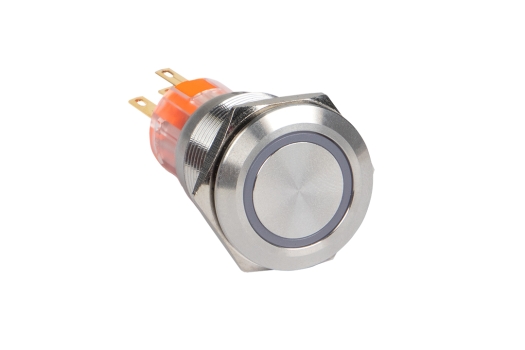 Кнопка S-Pro67 19 мм с фикс. с оранжевой подсв. 230В EKF PROxima (20шт)