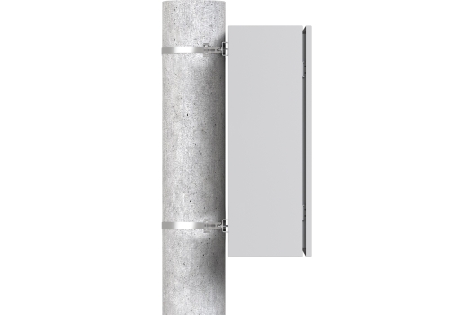 Комплект крепления на столб монтажной полосой (ширина шкафа до 650 мм) EKF Basic
