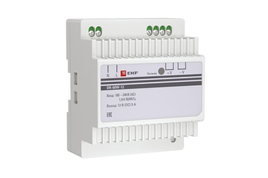 Блок питания 12В DR-60W-12 EKF PROxima