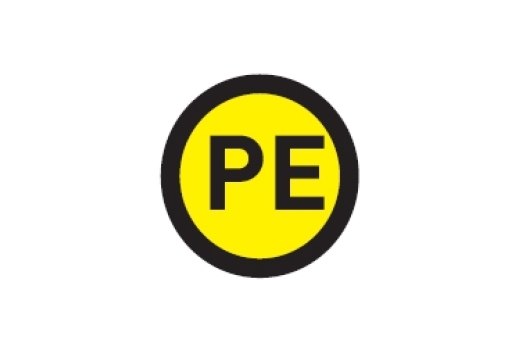 Наклейка "PE" (d20мм.) EKF PROxima (100шт)