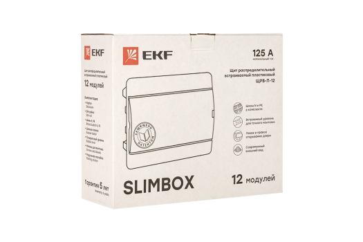 Щит распределительный ЩРВ-П-12 'SlimBox' белая дверца IP41 EKF PROxima