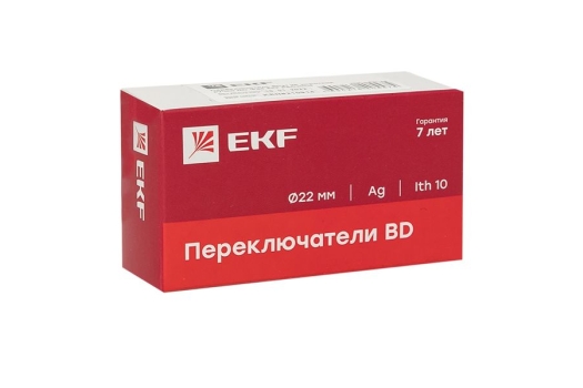 Переключатель BD21 2P короткая ручка NO IP65 EKF PROxima