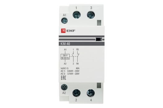 Контактор модульный КМ 40А NО+NC (2 мод.) EKF PROxima