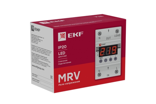 Реле напряжения с дисплеем MRV 40A EKF PROxima