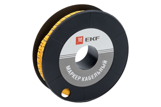 Маркер кабельный 4,0 мм2 "3" (500 шт.) (ЕС-2) EKF PROxima (200уп)