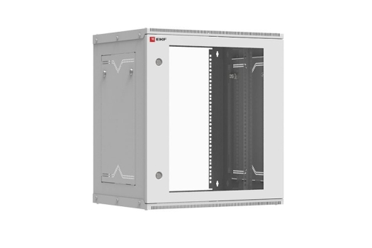 Шкаф телекоммуникационный настенный разборный 12U (600х350) дверь стекло, Astra серия EKF PROxima