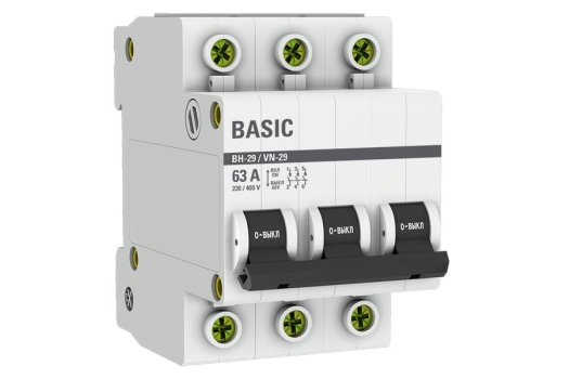 Выключатель нагрузки 3P 63А ВН-29 Basic
