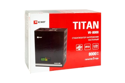 Стабилизатор напряжения настенный TITAN W-8000 EKF PROxima