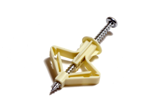 Дюбель для гипрока с шурупом - бабочка (10х60)