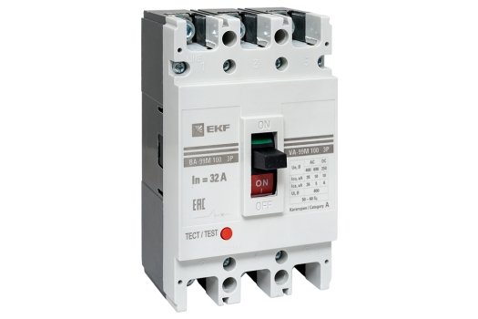 Выключатель автоматический ВА-99М 100/80А 3P 35кА с электромагнитным расцепителем EKF (6шт)