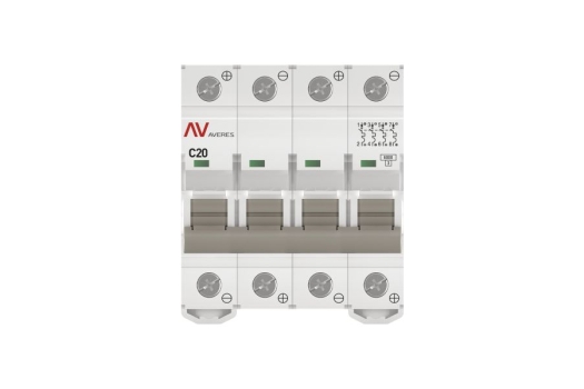 Выключатель автоматический AV-6 DC 4P 20A (C) 6kA EKF AVERES