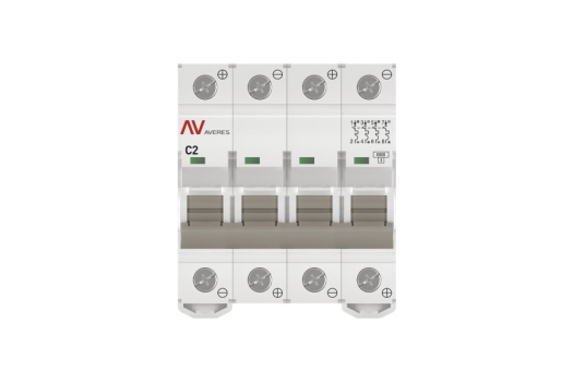 Выключатель автоматический AV-6 DC 4P 2A (C) 6kA EKF AVERES