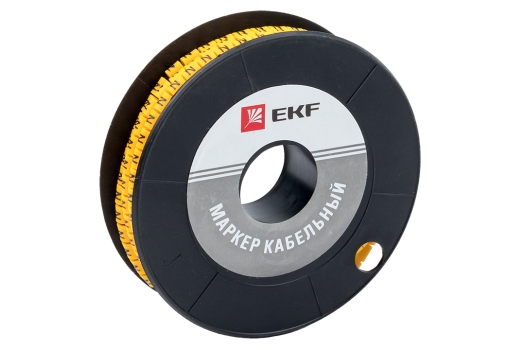 Маркер кабельный 4,0 мм2 "N" (500 шт.) (ЕС-2) EKF PROxima (200уп)