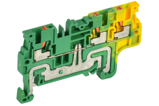 Колодка клеммная CP-MC-PEN заземляющая 3 вывода 1,5мм2 желто-зеленая IEK