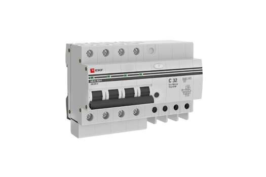 Дифференциальный автомат АД-4 32А/300мА (х-ка C, АС, электронный) 4,5кА EKF PROxima (16шт)