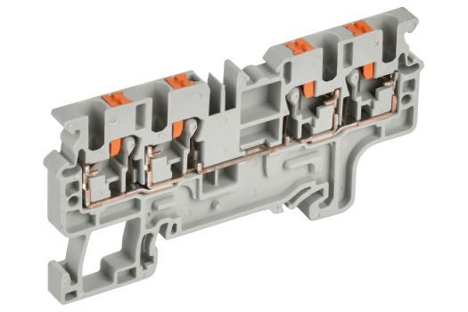 Колодка клеммная CP-MC 4 вывода 2,5мм2 серая IEK