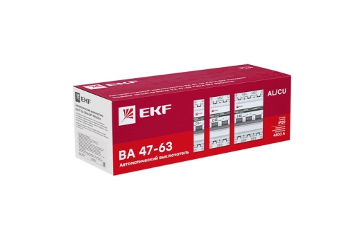 Автоматический выключатель 2P 4А (D) 4,5kA ВА 47-63 EKF PROxima