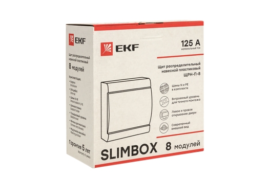 Щит распред. навесной ЩРН-П-8 'SlimBox' IP41 EKF PROxima
