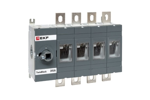 Рубильник 315A 4P без рукоятки управления TwinBlock EKF