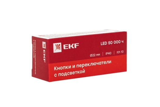 Кнопка BA42 с подсветкой 24В красная NC EKF PROxima