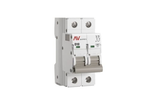 Выключатель автоматический AV-6 2P 10A (D) 6kA EKF AVERES