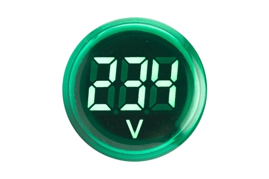 Индикатор значения напряжения зеленый ED16-22VD EKF PROxima (10шт)
