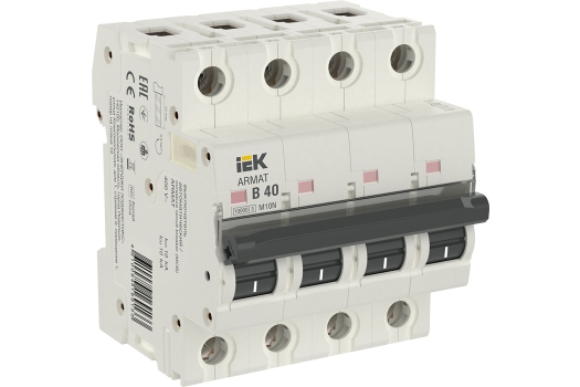 ARMAT Автоматический выключатель M10N 4P B 40А IEK