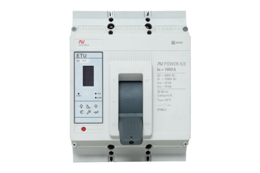 Автоматический выключатель AV POWER-5/3 1000А 70kA ETU6.2 EKF AVERES