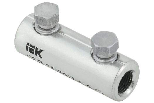 Соединитель болтовой луженый СБЛ 25-50/2 1кВ IEK