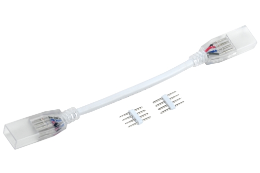 Коннектор 5шт RGB 14мм (разъем-10см-разъем) IEK