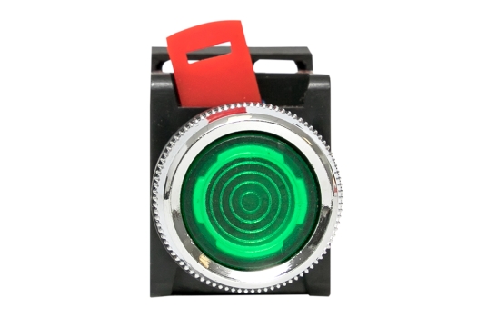 Кнопка ABLFS-22 с подсветкой зеленый NO+NC 230В EKF PROxima