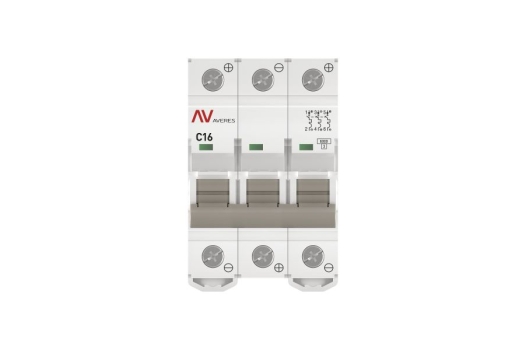 Выключатель автоматический AV-6 DC 3P 16A (C) 6kA EKF AVERES