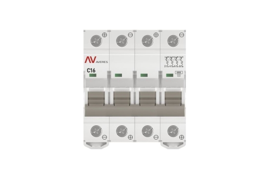 Выключатель автоматический AV-6 DC 4P 16A (C) 6kA EKF AVERES