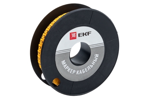 Маркер кабельный 4,0 мм2 "C" (500 шт.) (ЕС-2) EKF PROxima (200уп)