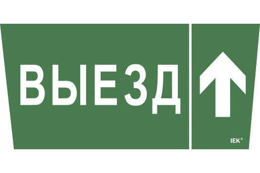 Этикетка самоклеящаяся 310х280мм 'Выезд/стрелка вверх' IEK