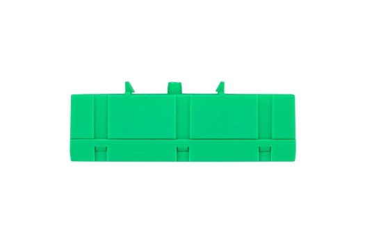 Шина '0' PE (6х9мм) 12 отверстий латунь зеленый изолированный корпус на DIN-рейку EKF PROxima