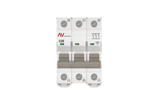Выключатель автоматический AV-6 DC 3P 25A (C) 6kA EKF AVERES